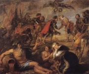 Peter Paul Rubens Meetin of King Ferdinand of Hungary and the Cardinal Infante Ferdinand before the Battle of Nordingen oil painting artist